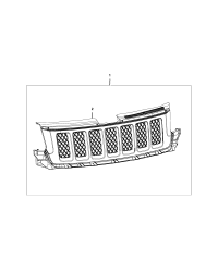 82212796-GRILLE KIT CHROME APPLIQUE