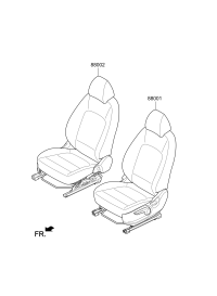 88001CY300SVJ-Seat assy-front lh