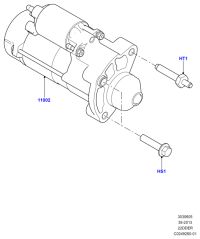 LR047573-STARTER12V 9TFORD RANGER 9T