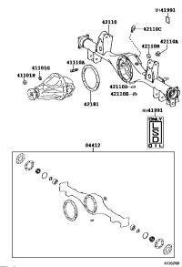 421100K490-HOUSING ASSY RR