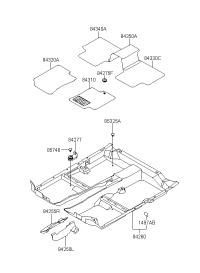 843103K000CH-Carpet fr lh
