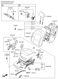 886773J0009V-Cover-fr seat mtg rr lh