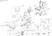 899113N890-Switch & transmitter assy-rear armrest