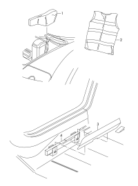 L8K0860251A-Emblem, warning quarter