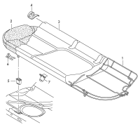 1K0885305J-Frame assy-rr seat