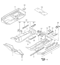 1J0803231A-Crossmember assy-seat