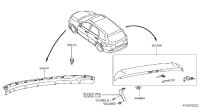 960333JA0A-AIR SPOILER ASSY-ROOF,LH