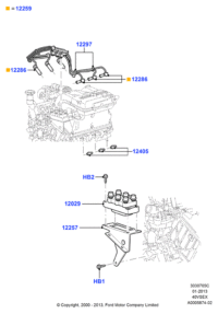 3U2Z12259D-Ignition wiring assy