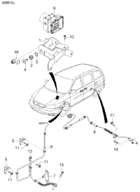 0K56A43701A-SENSOR ASSY-ABS,RH