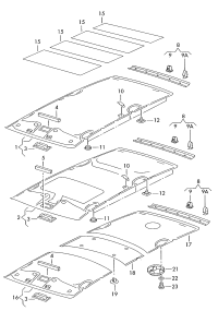 1J4867501AL-Molding headlining