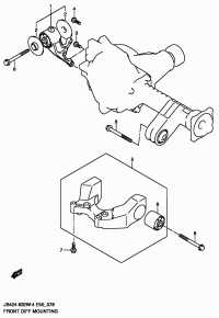 2755266J10-MOUNTING, FRONT DIFF NO.1