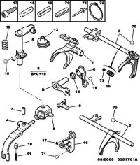 252553-Shaft, select lever
