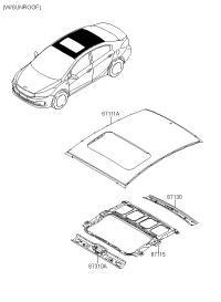 67111B5030-PANEL,ROOF
