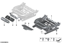 52109108133-Seat frame power lh