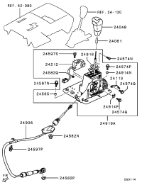 2410A031XA-KNOB,GEARSHIFT LEVER