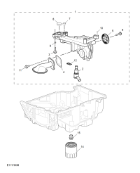 12666331-Pump assy, oil (with strainer)