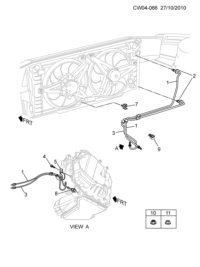 10415914-Hose, oil cooler (inlet)