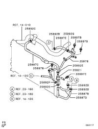 2922A506-HOSE,T/M OIL COOLER LINE