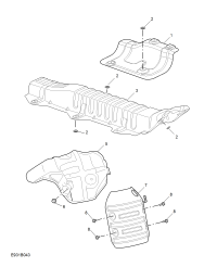 10202672-Insulator, exhaust manifold heat