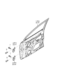 0K2FA58020-PANEL ASSY-FRONT DOOR,RH