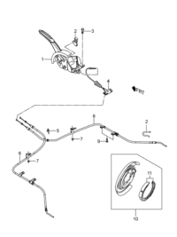 96495409-Lever, parking brake