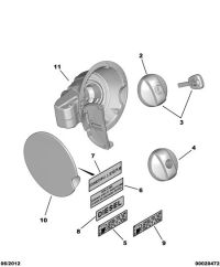 1508G0-Lid, fuel filler opening