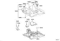 585100R170C1-Carpet assy-front floor front