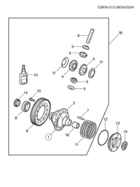 55353652-GEAR, FRONT DIFFERENTIAL RING
