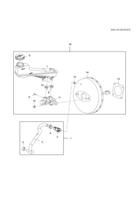 26204112-Hose, power brake booster vacuum (incl. 2-5)