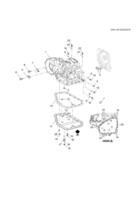 25188125-Gasket, automatic transmission liquid pan