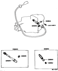 3340369235-GEAR SUB-ASSY, SPEEDOMETER DRIVEN (ATM)