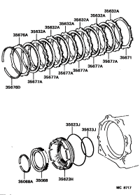 3563260030-PLATE, BRAKE (FOR 1ST & REVERSE BRAKE)