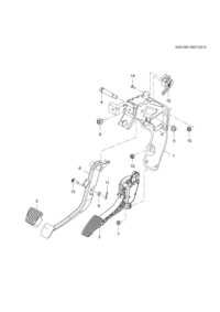 90806157-Bracket assy-brake & ap
