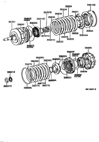 3563430090-PLATE, FRONT CLUTCH