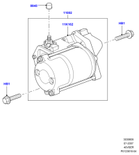 LR009297-STARTER12V 9TFORD RANGER 9T