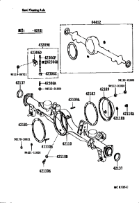 4210960070-COVER SUB-ASSY, REAR AXLE HOUSING