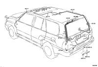 8218960051-Harness, back door, lower
