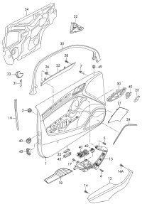 8V3035410QE2-Speaker bezel