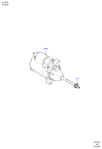 G3GT11000AA-STARTER12V 9TFORD RANGER 9T