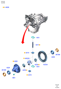H1BR4220A12A-Bearing assy-diff