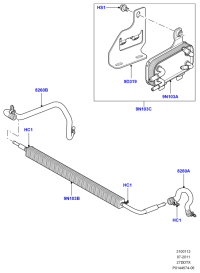 PIB500052-Cooler assy-fuel
