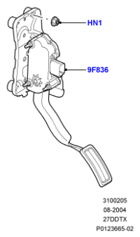 SLC500021PVJ-PAD, ACCELERATOR PEDAL
