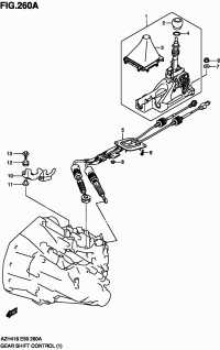 2830072L00-Cable assy, shift & select control