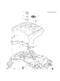 11611795-Bolt, intake manifold cover (M6X1.0X35 mm)