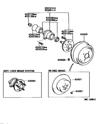 4245006010-HUB BEARING RH