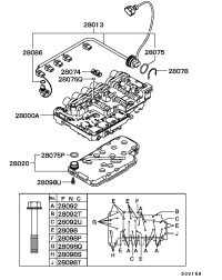 MR483989-VALVE BODY ASSY A/T