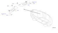 964015UR0B-SUNVISOR ASSY