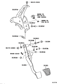 313010D210-PEDAL SUB-ASSY, CLUTCH