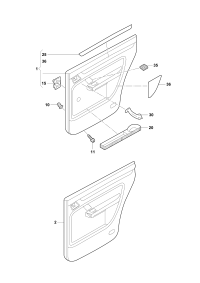 1T0867212DJWBY-Trim assy dr f