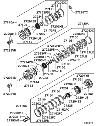 MB896495-Spring, atf direct clutch piston
